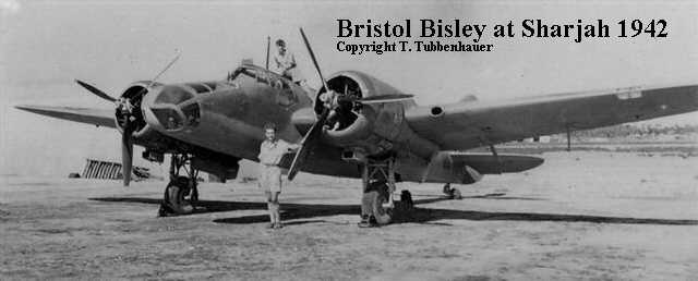 image of a Bristol Bisley taken at Sharjah 1942